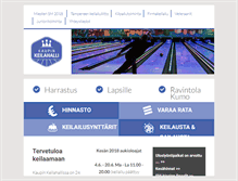 Tablet Screenshot of kaupinkeilahalli.fi